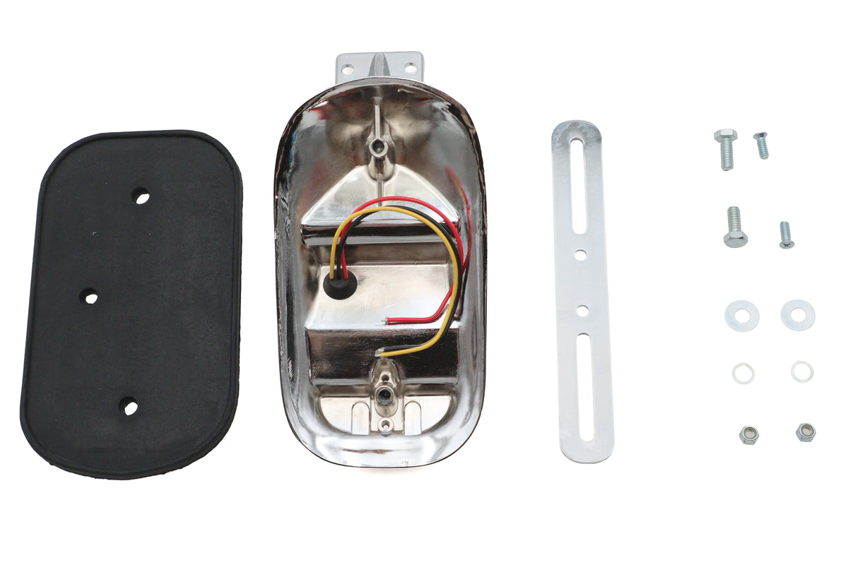Ultima Chrome Tombstone Style Tail Lamp with LED