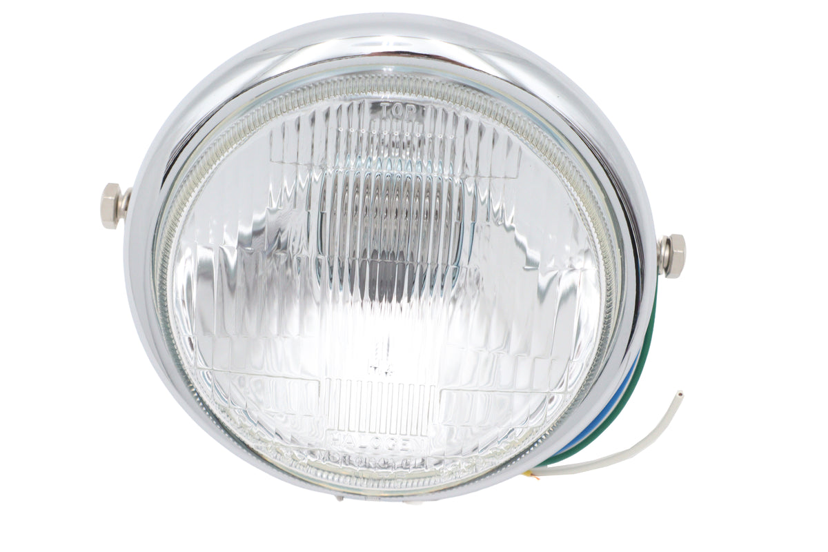Ultima 33-8196 5-3/4-Inch Round Chrome Side-Mount Headlamp