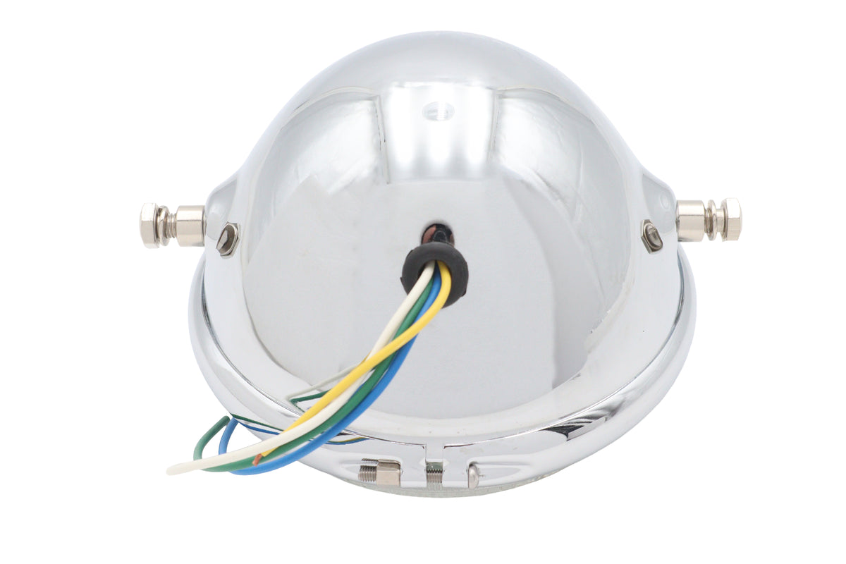 Ultima 33-8196 5-3/4-Inch Round Chrome Side-Mount Headlamp