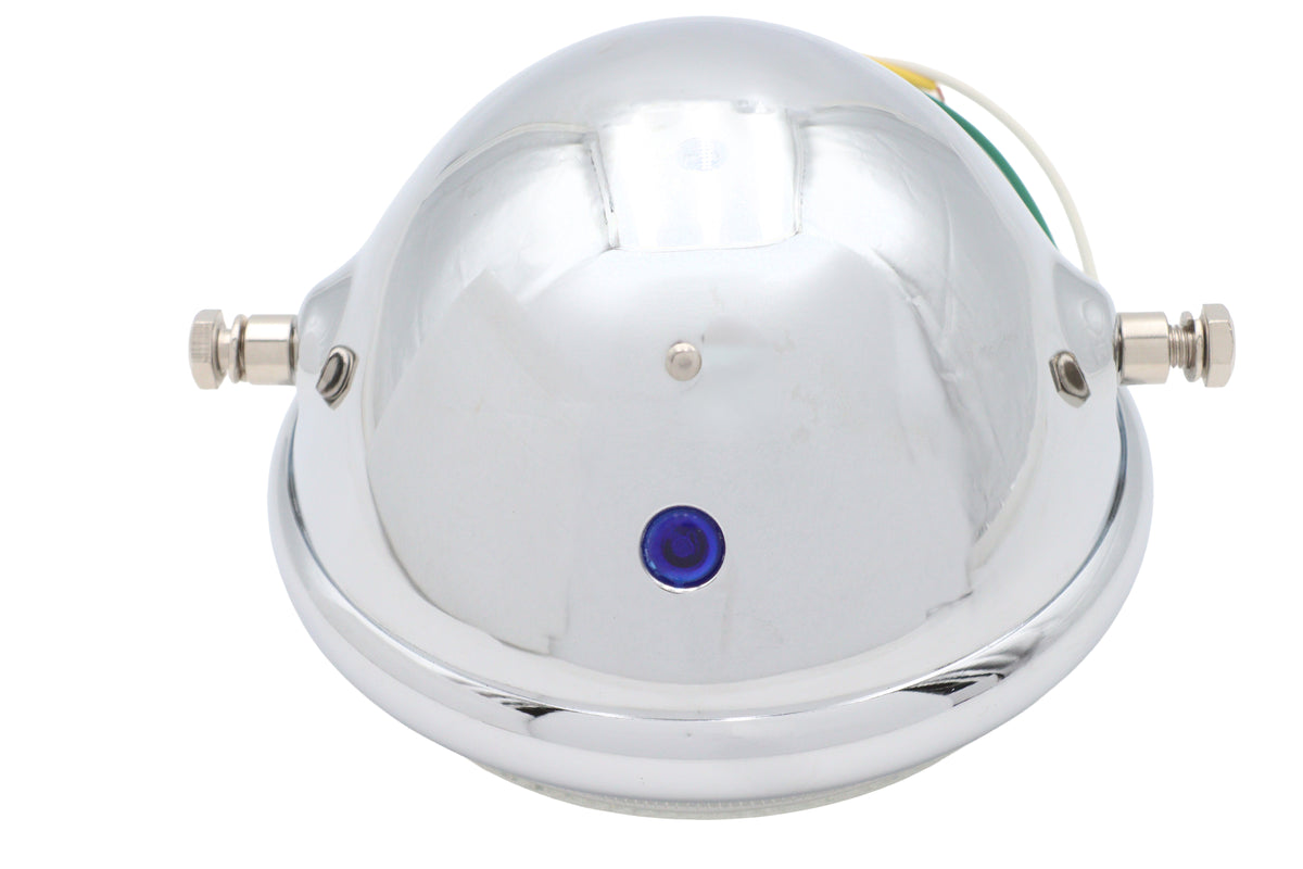 Ultima 33-8196 5-3/4-Inch Round Chrome Side-Mount Headlamp