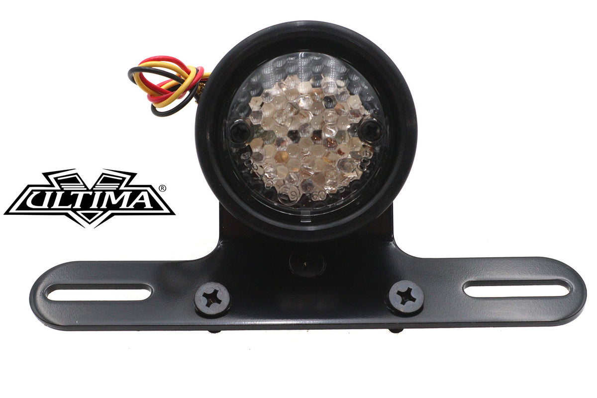 Ultima 8-232 Drilled Black Bezel Tail Lamp, SKU 33-8232