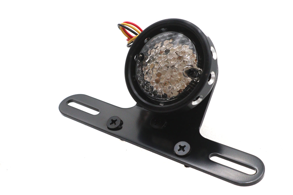 Ultima 8-232 Drilled Black Bezel Tail Lamp, SKU 33-8232