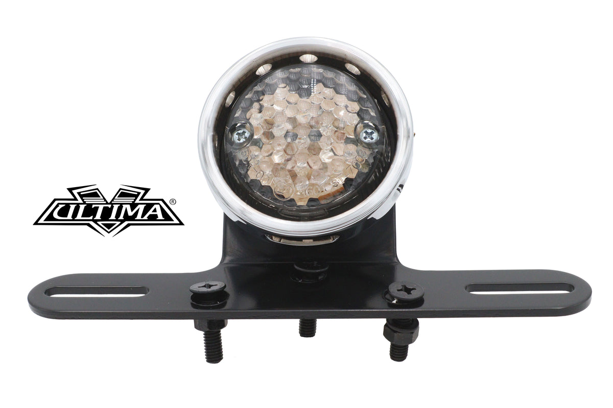 Ultima 8-233 Drilled Chrome Bezel Tail Lamp