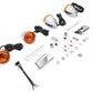 Ultima 8-286 chrome bullet style turn signal kit with motorcycle lighting components