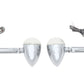 Ultima 8-360 LED bullet turn signal set with long stud, chrome finish