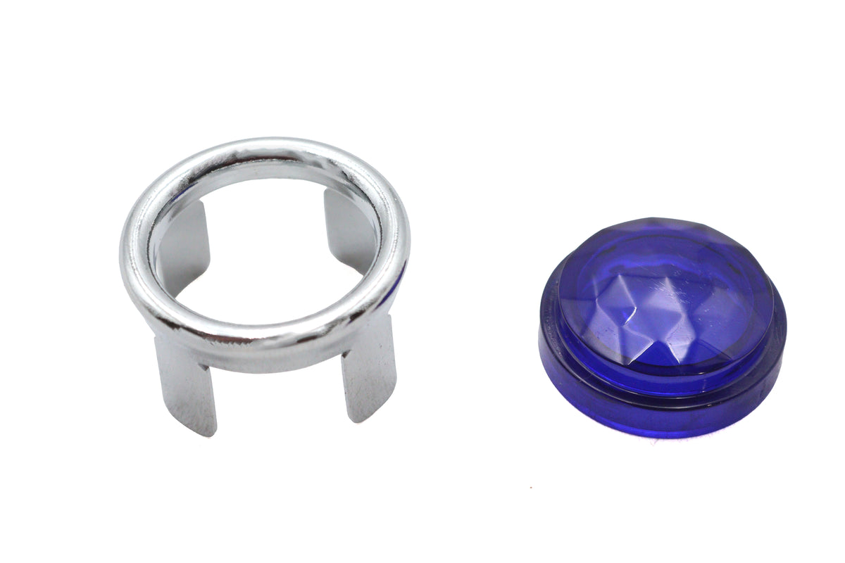 Ultima Blue Dot Lens with Chrome Ring, model 33-8672, lighting component