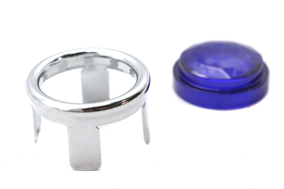Ultima 33-8672 blue dot lens with chrome ring for automotive lighting