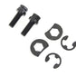 Colony 3308-6 exhaust pipe locking bolt mounting kit, black oxide plated components