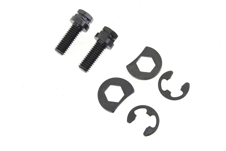 Colony 3308-6 exhaust pipe locking bolt mounting kit, black oxide plated components
