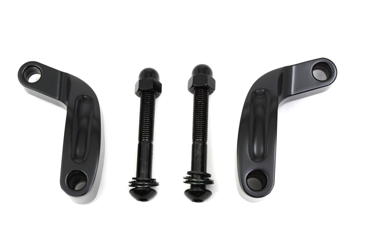 Wyatt Gatling Black Prime Mirror Relocation Kit for motorcycle mirrors
