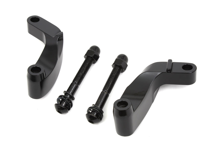 Wyatt Gatling Black Prime mirror relocation kit for motorcycle mirrors, model 270834