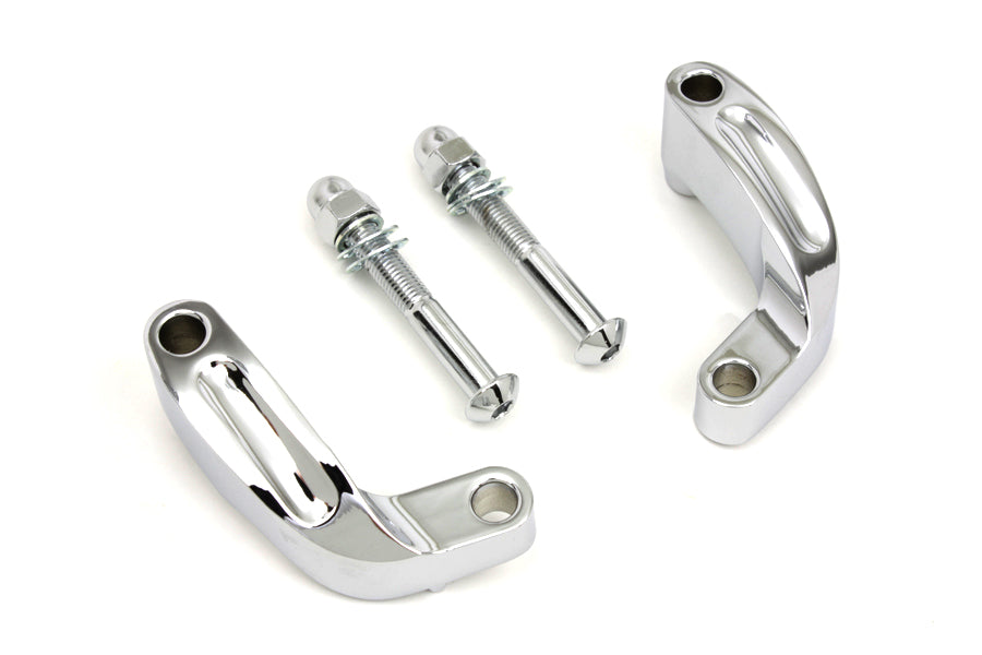 Wyatt Gatling Chrome Prime mirror relocation kit, part 270833, with mounting hardware