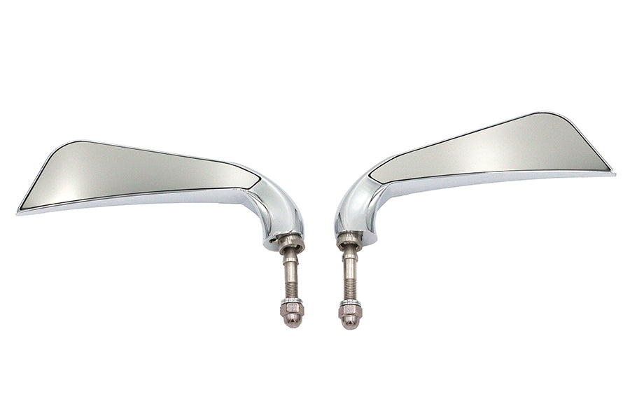 Wyatt Gatling Evil Eye mirror set with billet stems, M60-6356 motorcycle mirrors