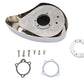 V-Twin Bendix-Keihin air cleaner assembly in chrome finish for motorcycle fuel and air system
