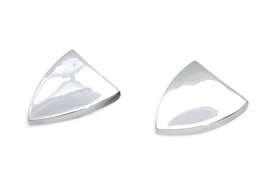 Wyatt Gatling chrome mirror block-off plate set, model 34-0049