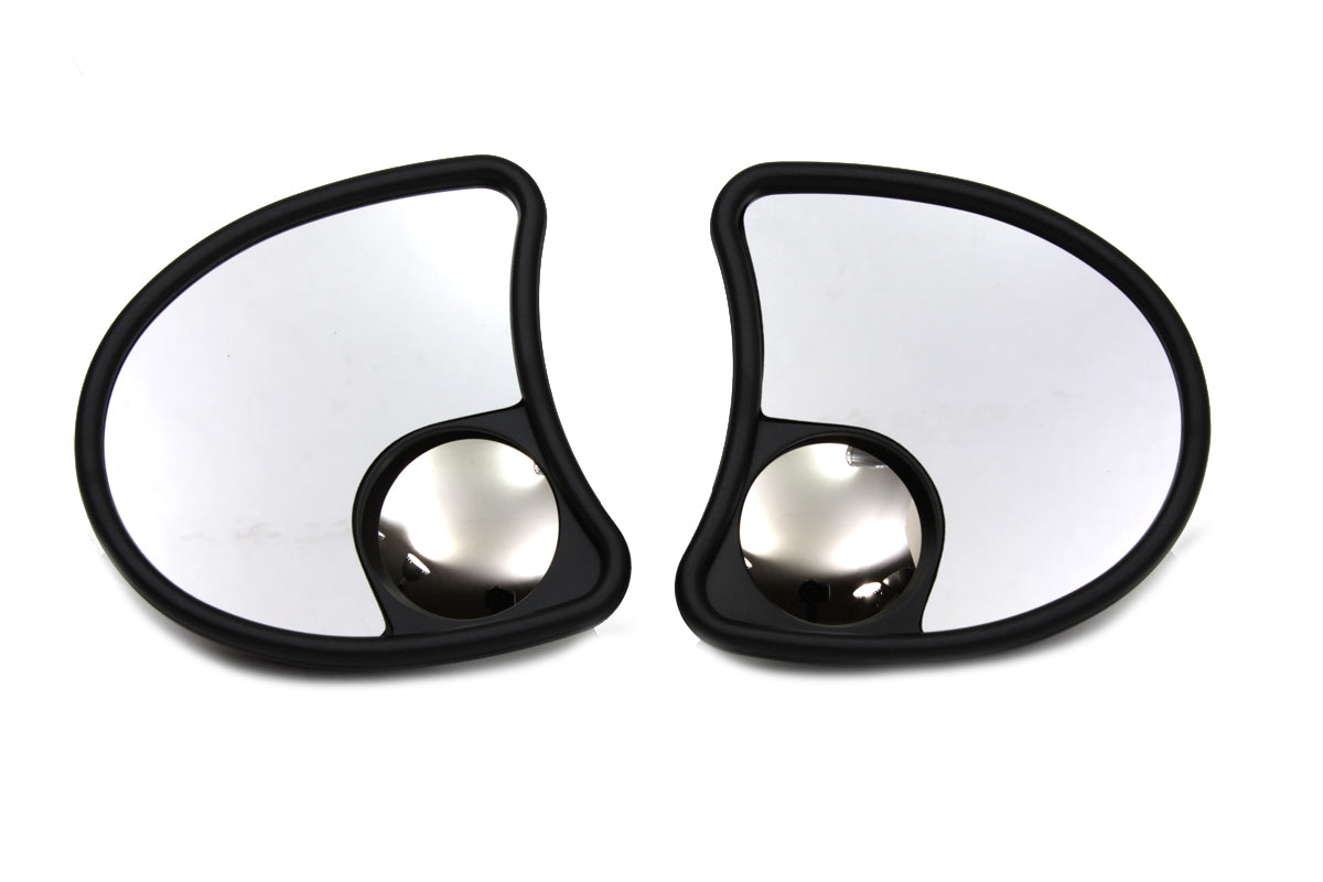 Wyatt Gatling 77501B split vision fairing mount mirror set for motorcycle handlebars