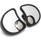 Wyatt Gatling 77501B split vision fairing mount mirror set for motorcycle, black finish and sleek angular design