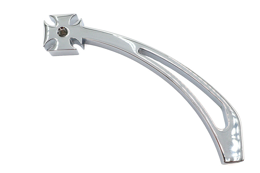 Wyatt Gatling Maltese-style billet chrome mirror stem motorcycle mirror