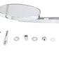 V-Twin Cateye Mirror with Billet Girder Stem in Chrome, product image 34-0158a