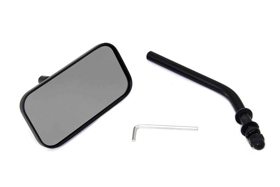 Wyatt Gatling 60-0011DMB Black Rectangle Die-Cast Mirror