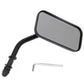 Wyatt Gatling 60-0011DMB Black Rectangle Die-Cast Mirror