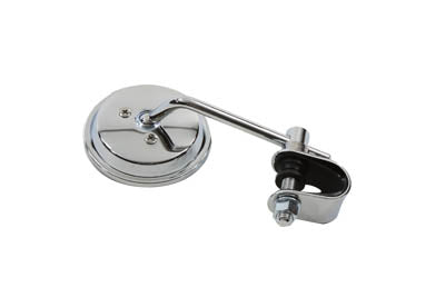 Wyatt Gatling 72271D Chrome 3-Inch Round Mini Mirror with Clamp-On Stem