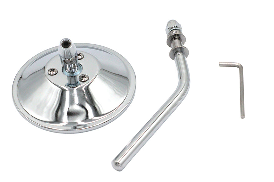 Wyatt Gatling 72272 Chrome 4-Inch Round Mirror with Stud Stems