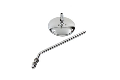 Wyatt Gatling Chrome 4-Inch Round Mirror with Stud Stems – Part Number 91877-66