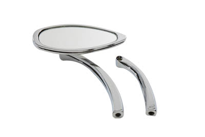 Wyatt Gatling 76022 Chrome Smooth Oval Slim Line Mirror