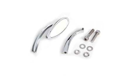 Wyatt Gatling 76022 Chrome Smooth Oval Slim Line Mirror