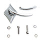 Wyatt Gatling 76024 Chrome Diamond Mirror with Billet Stem