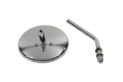 Wyatt Gatling 4-1/2-inch round chrome mirror, model 34-0353