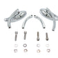 Wyatt Gatling 76089 chrome teardrop mirror set with solid billet stems