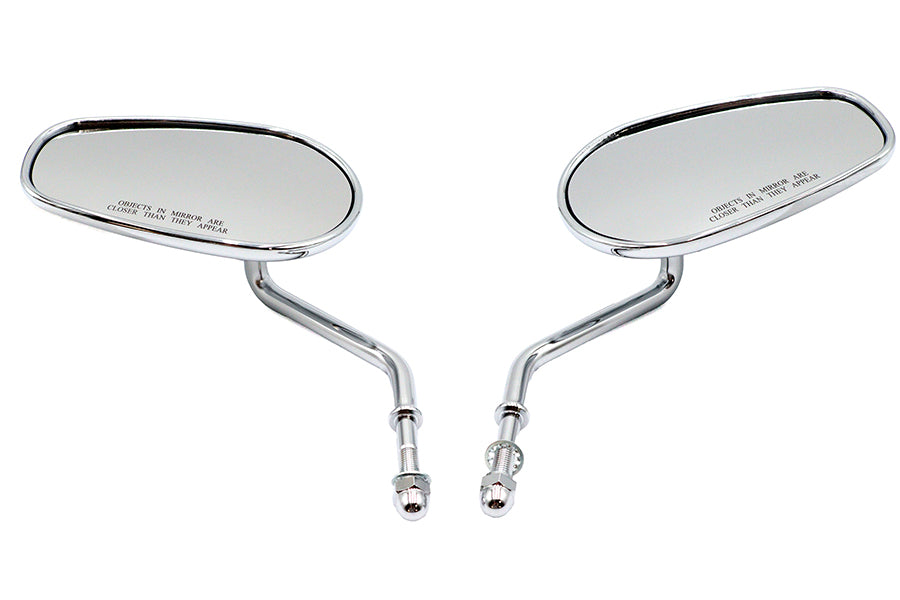 Wyatt Gatling Chrome Spear-Back Rectangular Mirror Set 60-6239