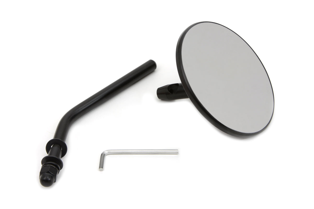 Wyatt Gatling Steel Back Mirror in black, model 60-0312B