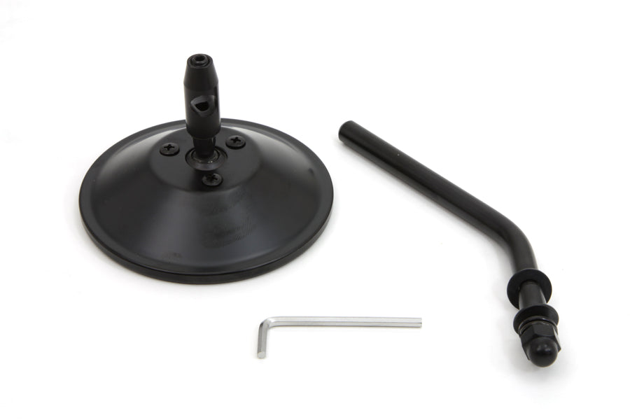Wyatt Gatling Steel Back Mirror in black, model 60-0312B