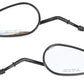 Wyatt Gatling 72276B black rectangular mirror set with round stems