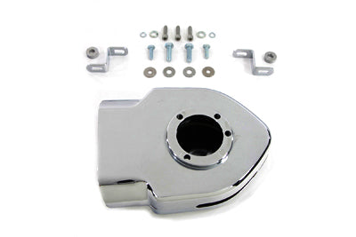 Wyatt Gatling V-Charger chrome air cleaner for motorcycle fuel and air system