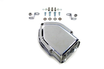 Wyatt Gatling V-Charger chrome air cleaner for motorcycle fuel and air system