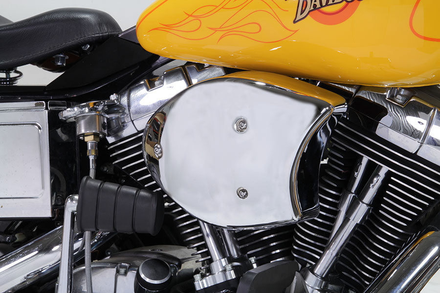 V-Twin Big Dog chrome air cleaner assembly 34-0471 for motorcycle fuel and air system