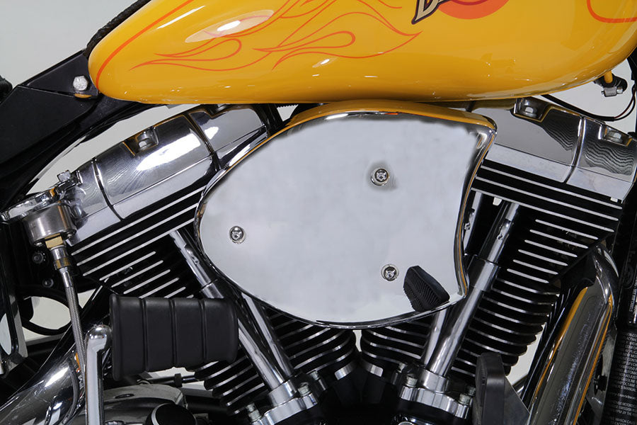 V-Twin Big Dog chrome air cleaner assembly, 34-0471, for motorcycle fuel and air system