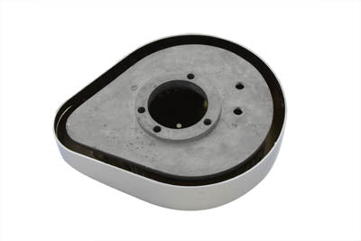 Wyatt Gatling teardrop air cleaner with flame details in chrome finish