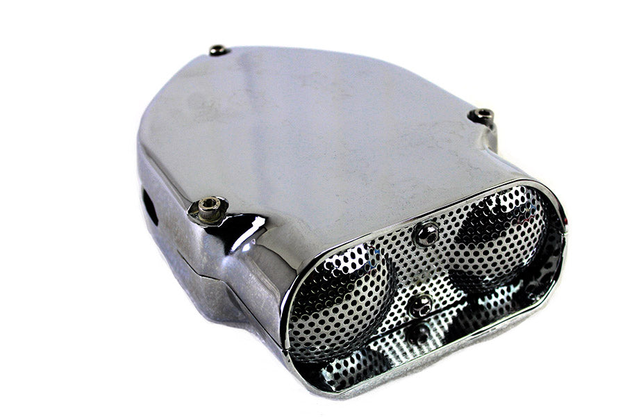 Wyatt Gatling Chrome V-Charger air cleaner for motorcycle fuel and air system
