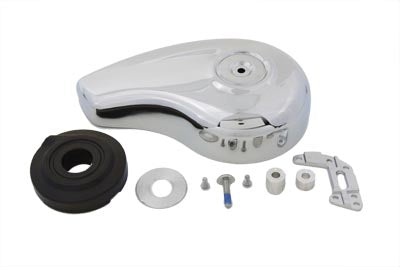Wyatt Gatling 7-inch chrome teardrop air cleaner cover kit for motorcycle fuel and air systems