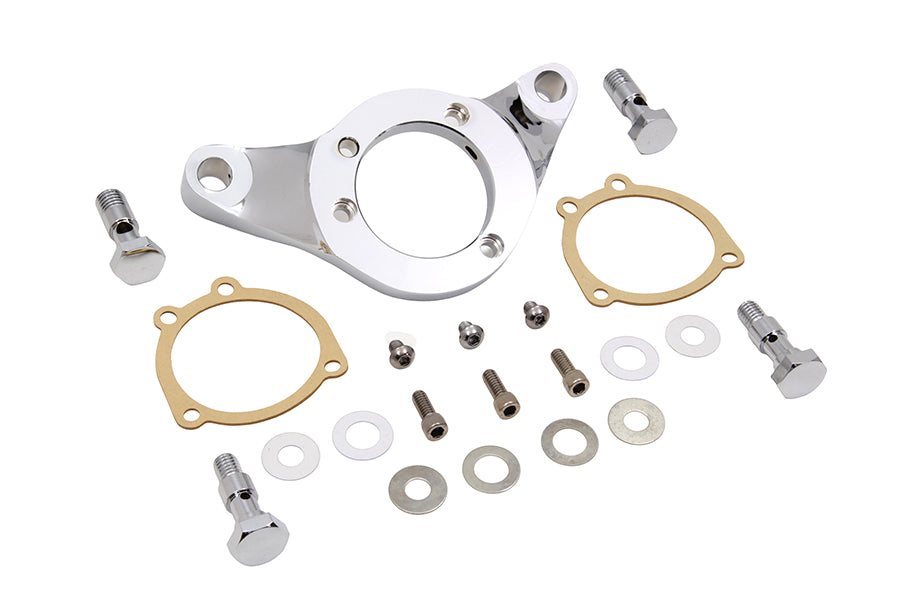 Wyatt Gatling chrome billet air cleaner bracket kit for fuel and air systems