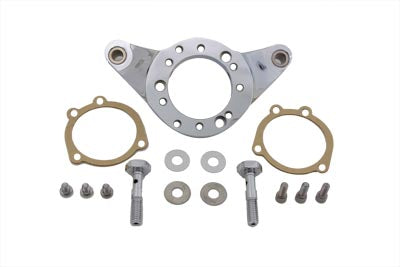 Wyatt Gatling chrome billet air cleaner bracket kit 34-0705 for motorcycle fuel and air systems