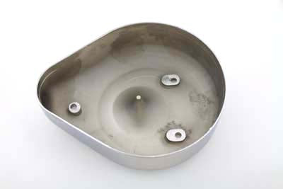 Wyatt Gatling air cleaner cover with Maltese design for S&S Super E carburetors