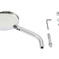 Wyatt Gatling Babyface round billet mirror, model 34-0716 close-up view