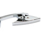 Wyatt Gatling Odin Arrow Style billet mirror, left side, chrome finish