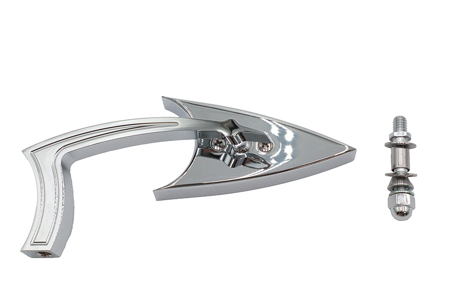 Wyatt Gatling Odin Arrow Style Billet Mirror, left side view